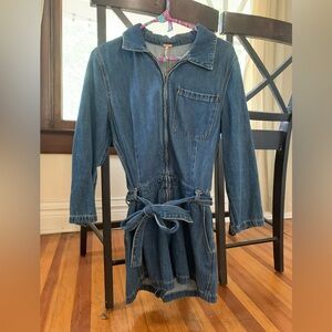 Free People Denim Romper